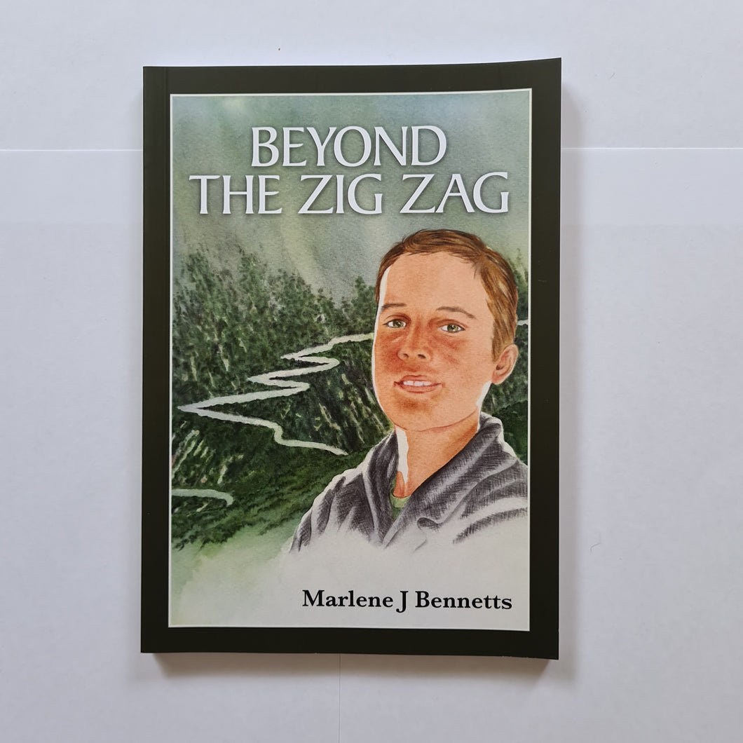 Beyond the Zig Zag. Children's book by internationally acclaimed NZ author Marlene J. Bennett