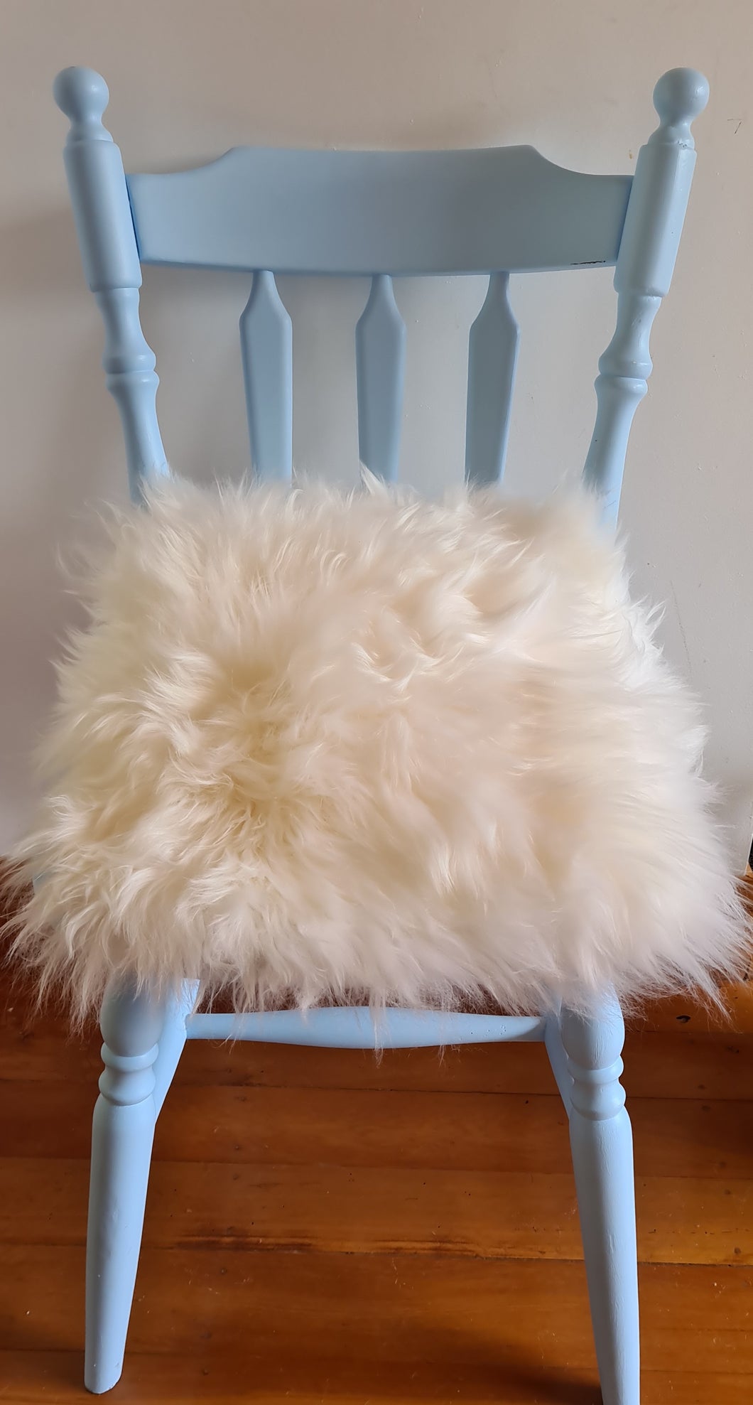 Sheepskin wool cushion cover.  Ivory 35cm