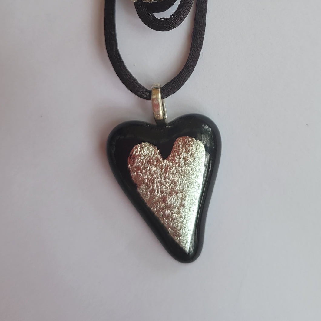 Beautiful handmade heart teardrop necklace